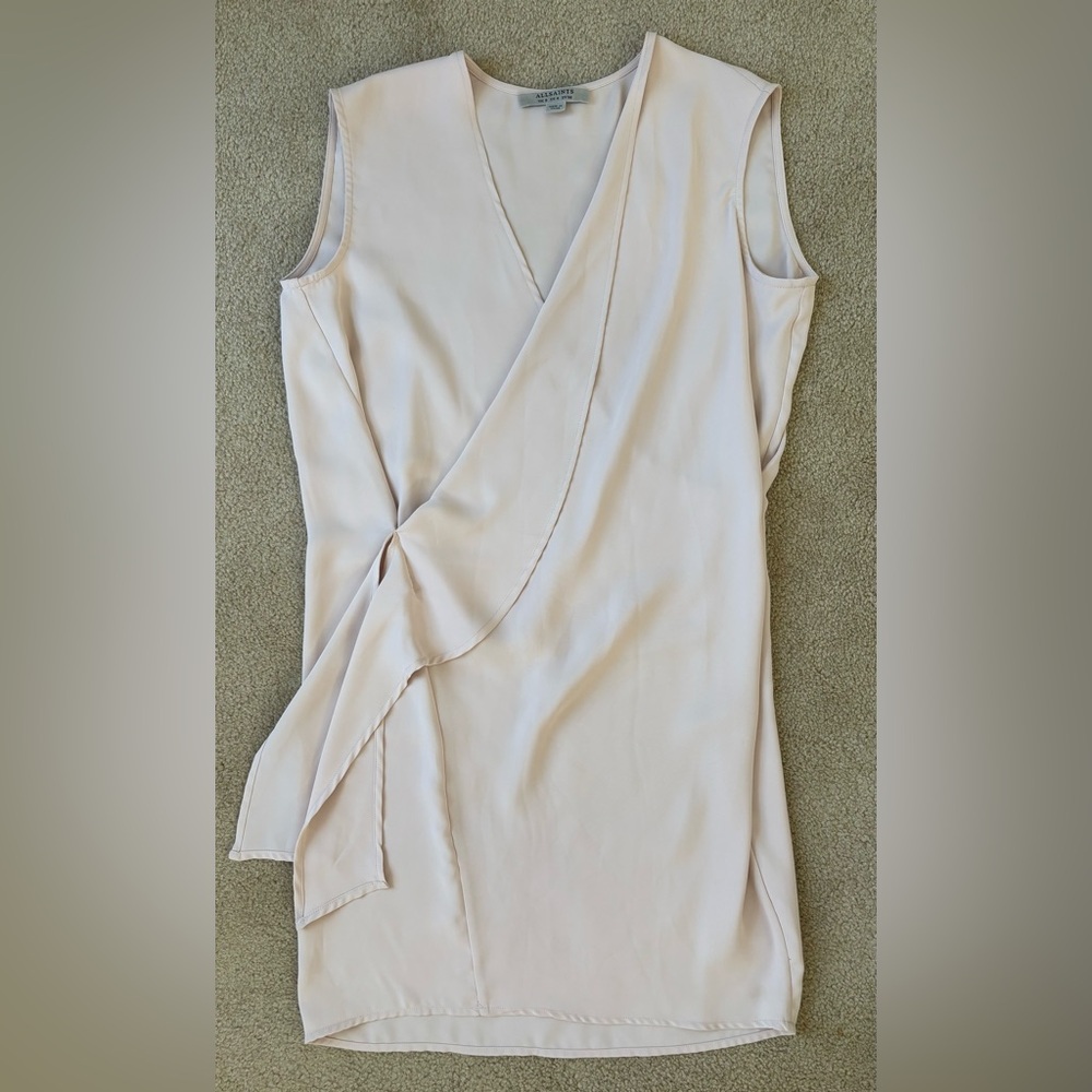 All Saints silk mini dress